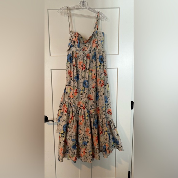 CINQ A SEPT
Painted Garden Hailey Tie-Back Ruffled
Midi Empire Dress 12 - Picture 4 of 5